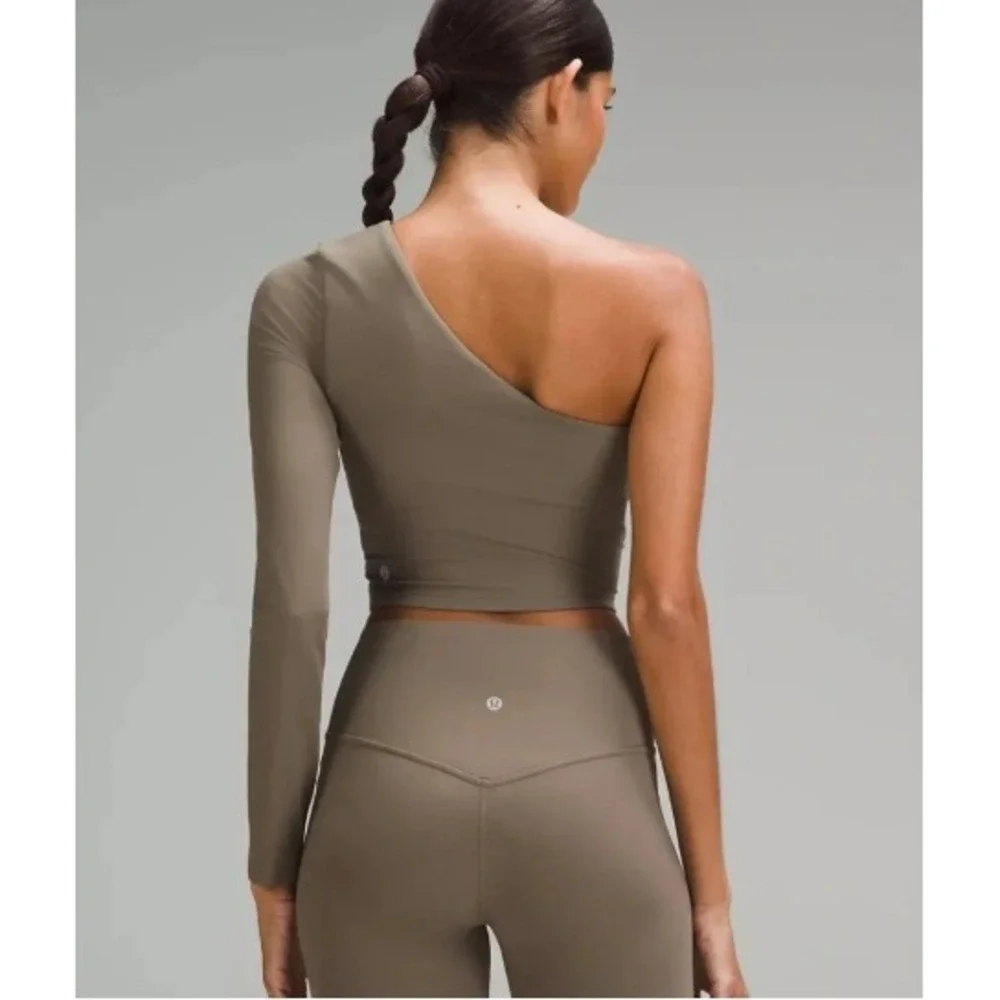 NWOT Lululemon Align Asymmetric Long Sleeves Top Shirt Women 12 Nomad Athleisure